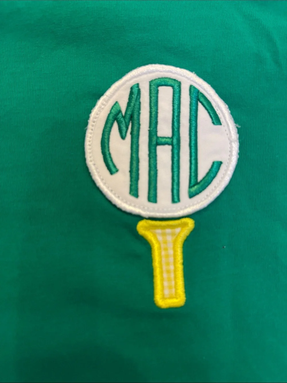 Sew Magnolia Smocks Green Golf Tee and Yellow Shorts Set  Monogrammed with MAC